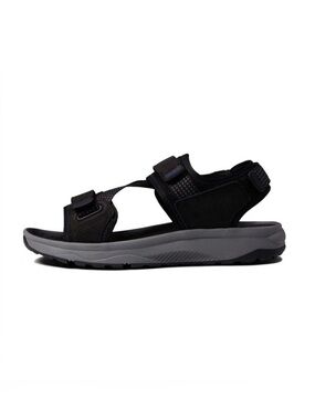 NEW Florsheim Mens Size 14 Tread Lite Leather River Sport Sandal Black Cushioned